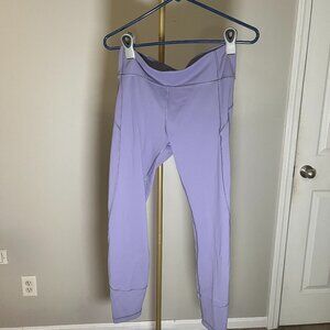 lululemon Lavender High Rise Cropped Leggings Size 8